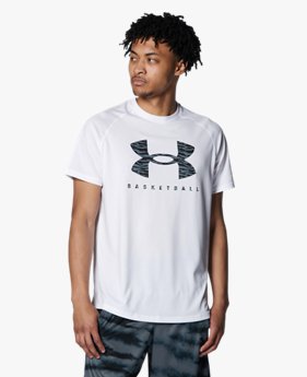 UAテック ショートスリーブ Tシャツ 〈ビッグロゴ〉（バスケットボール/MEN）